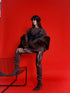T-krekls "LACE TOP H19" - choco